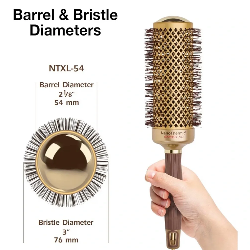 Olivia Garden NanoThermic Ceramic + Ion Speed XL Round Thermal Hair Brush - Picture 4 of 5